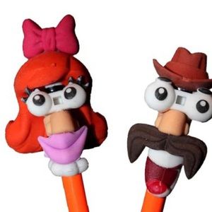 Scribble Stuff Pencil Stackers Erasers School Fun